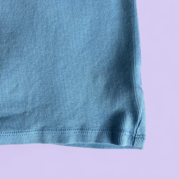 A New Day Blue Ribbed Tie Strap Tank Top – Size XS - Picture 3 of 6